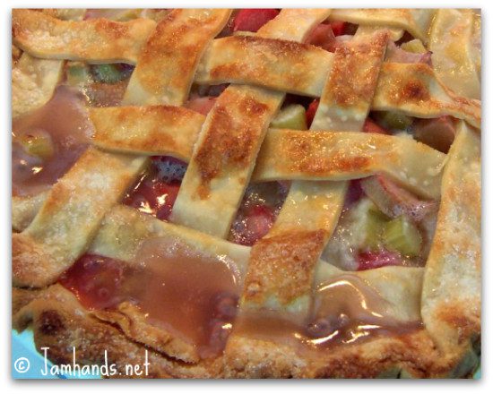 easy rhubarb pie recipe momspark.net