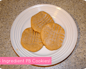 easy 3 ingredient peanut butter cookie recipe momspark.net