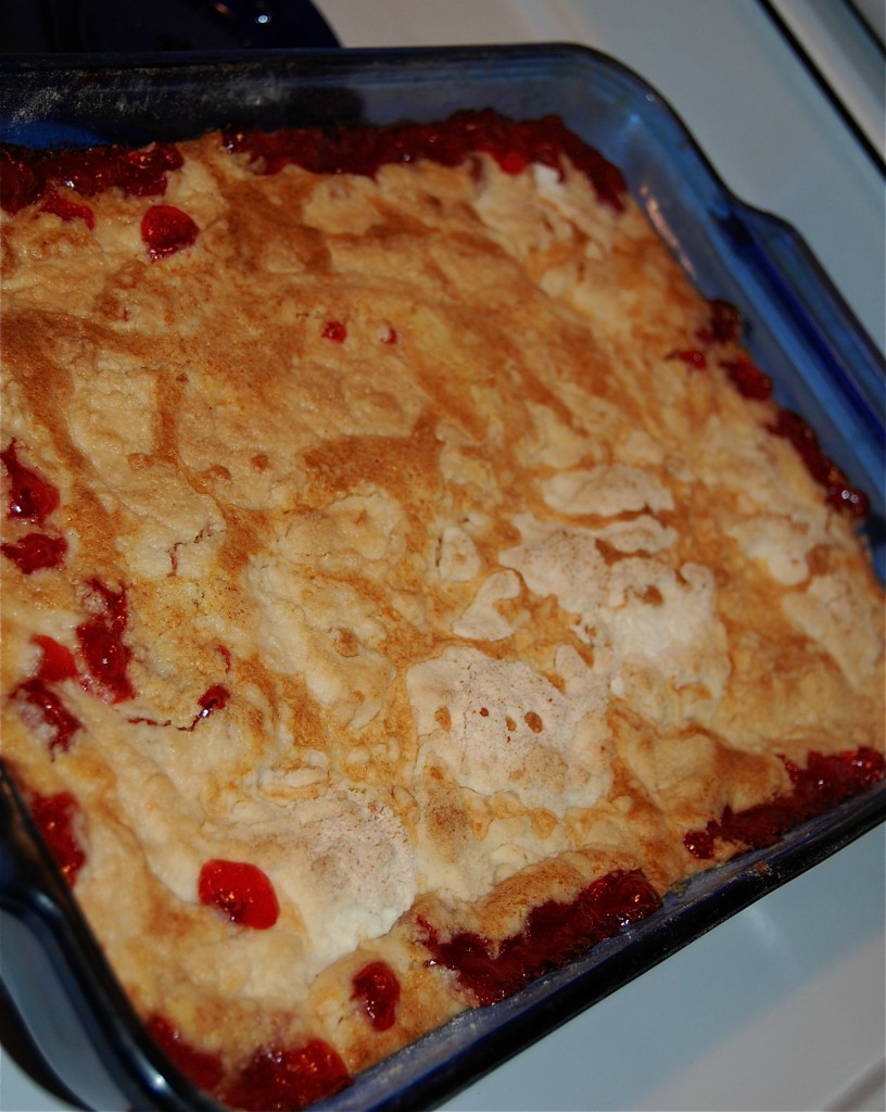 Easy Cherry Cobbler Using Box Cake Mix Recipe | Mom Spark - A Trendy ...