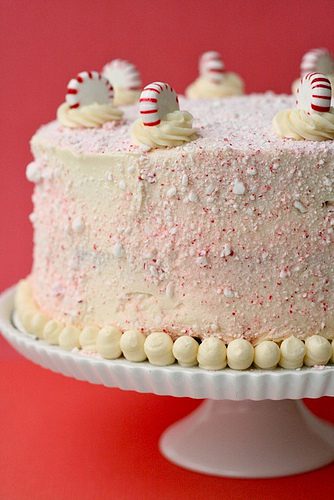 Chocolate Candy Cane Cake