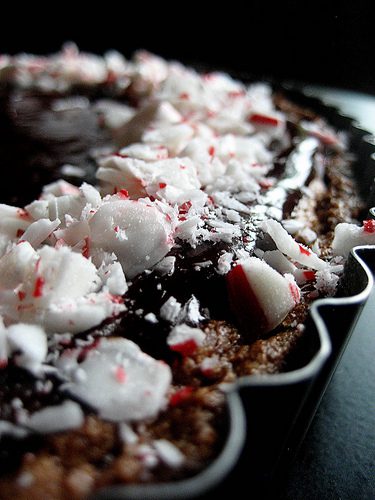 Peppermint Brownie Tart