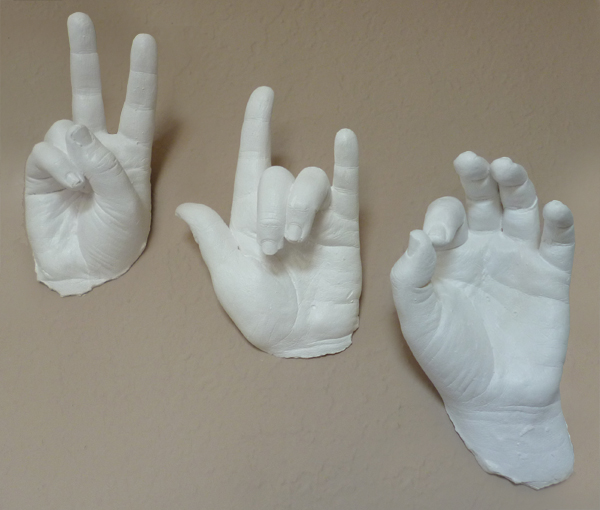 prescious impressions plaster hand mold
