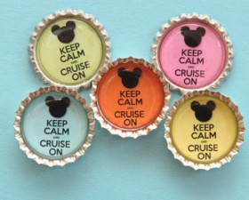 Disney Cruise Bottle Cap Door Magnet - feature