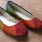 Shoe Makeover: Saint Patrick's Day Rainbow Glitter Flat Tutorial momspark.net