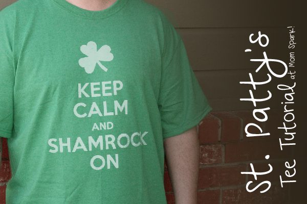 St. Patrick's Day T-Shirt Stencil Tutorial momspark.net