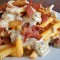 Crispy Fries with Bacon and Blue Cheese Sauce Recipe