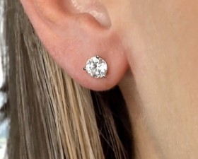 Enter to Win Diamond Nexus Round Stud Earrings