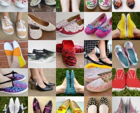 50 DIY Shoe Makeovers Collage Final 2