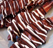 Triple Chocolate Drizzled Candied Bacon Recipe
