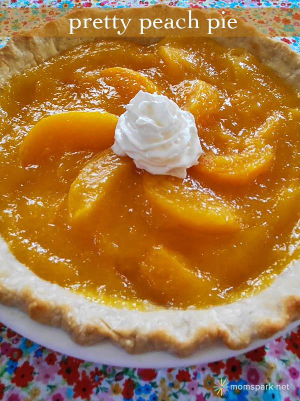 Pretty Peach Pie Recipe | Mom Spark - Mom Blogger