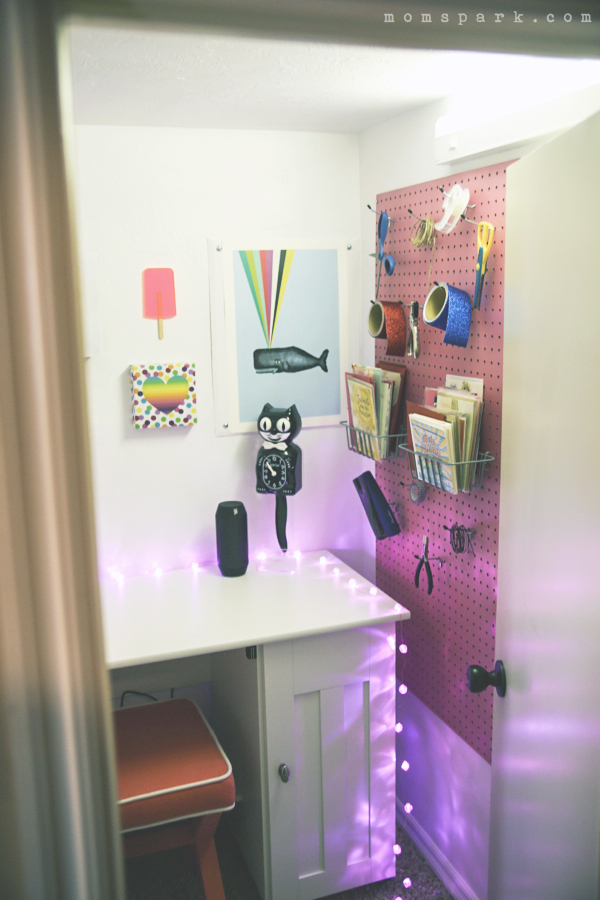 Small Space Craft Room | Mom Spark - Mom Blogger