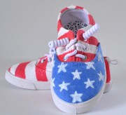 Whip up some super cute Patriotic kicks great for the 4th of July and perfect for all summer long!