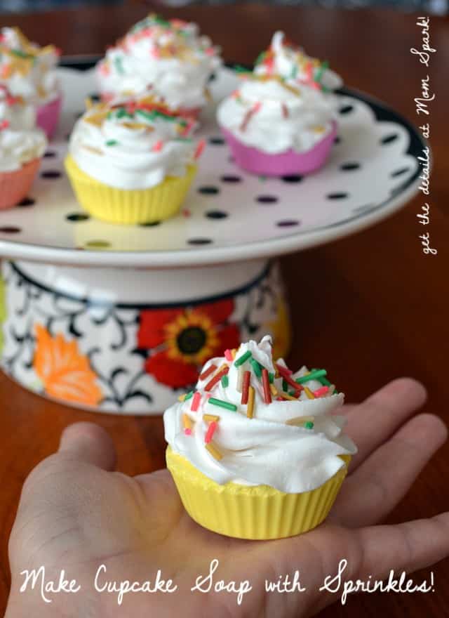 Make Cupcake Soap with Sprinkles Mom Spark Mom Blogger