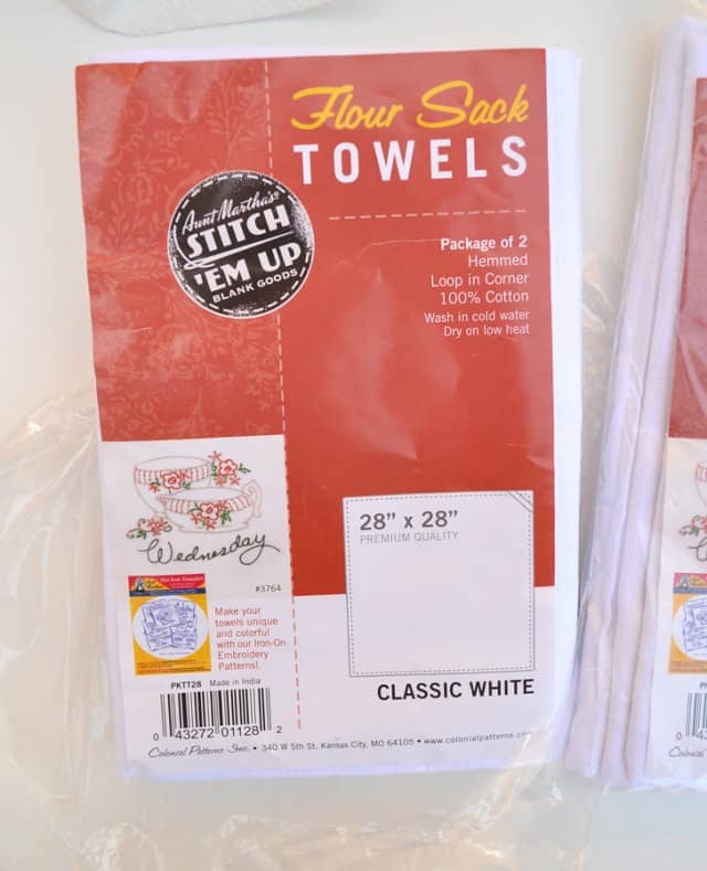 Watercolor Flour Sack Kitchen Towels Mom Spark Mom Blogger