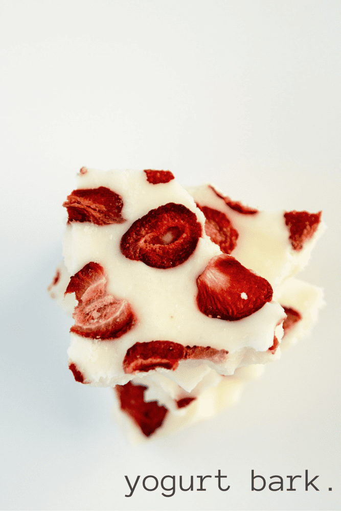 Frozen Strawberry Vanilla Yogurt Bark Recipe Mom Spark Mom Blogger