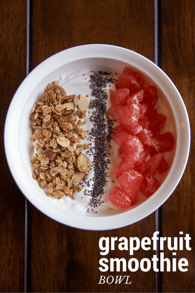 Grapefruit Smoothie Breakfast Bowl Recipe Mom Spark Mom Blogger