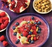 Pomegrante Berry Smoothie Bowl
