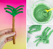 Pretzel Rod Palm Tree Snack Recipe