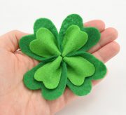 Don't get pinched! Whip up this sweet little shamrock pin for St. Patty's Day!