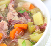 Slow Cooker Crockpot Corned Beef and Cabbage Soup Recipe