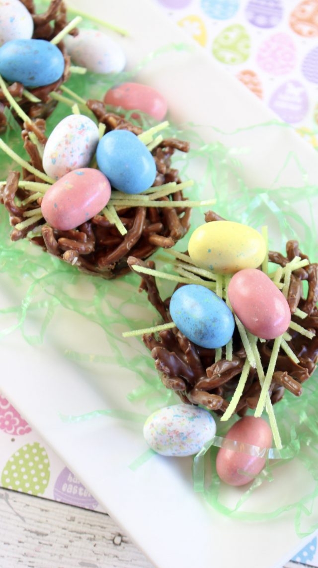 Chocolate Easter Candy Nests Recipe Mom Spark Mom Blogger
