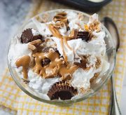 As we head into the warm season (and OH HOW I AM READY FOR SUMMER), I have backyard BBQs and potluck parties on the mind. The summer always brings some kind of event where I want to bring a little something special, and so today's recipe is an ode to summer parties! Peanut butter cookie dessert - an easy recipe to put together the night before and it's a cold way to cool off in the heat.