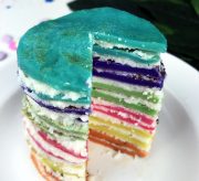 If you've been following Mom Spark for a while, you already know that we have a thing for crepe cakes around here. WE LOVE 'EM! Today's recipe is a fun rainbow crepe cake full of delicious whipped cream.