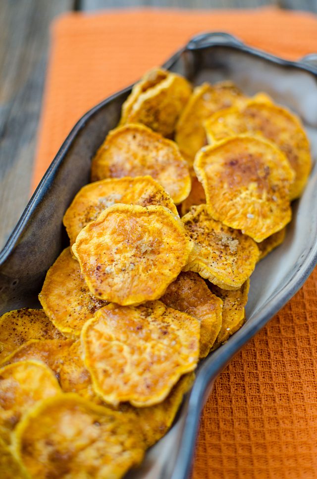 Warm Cinnamon Brown Sugar Sweet Potato Chips Recipe | Mom Spark - Mom ...