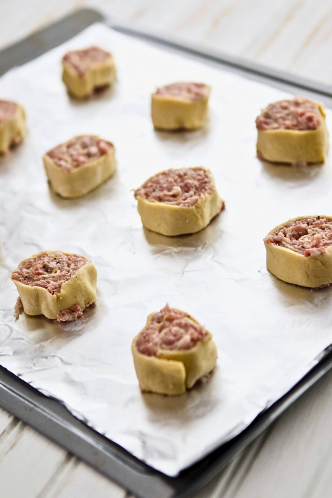 Crescent Roll Sausage Pinwheels