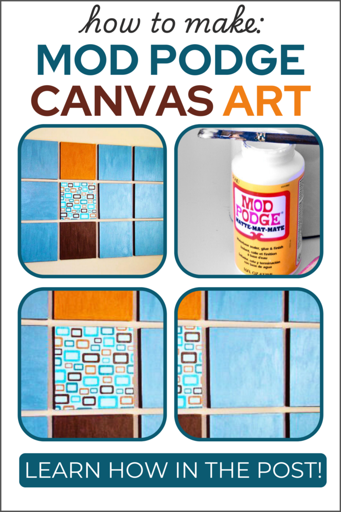 DIY Mod Podge Canvas Art