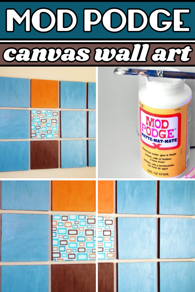 DIY Mod Podge Canvas Art