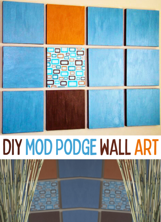 DIY Mod Podge Canvas Art