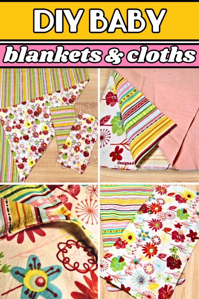 How to Make Simple Receiving Blankets and Burp Cloths