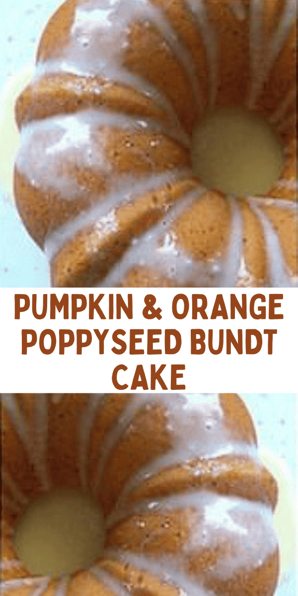 Easy Pumpkin and Orange Poppyseed Bundt Cake Recipe