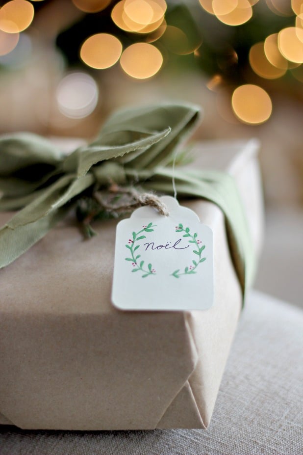 Simple Watercolor Gift Tags