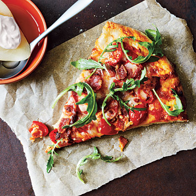 bacon tomato arugula pizza recipe