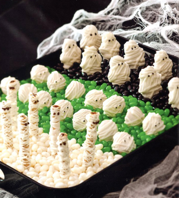 Halloween Mummy Cookie Tray recipe