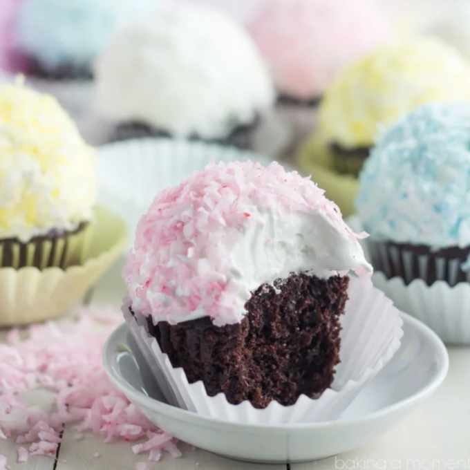 Snowball Cupcakes