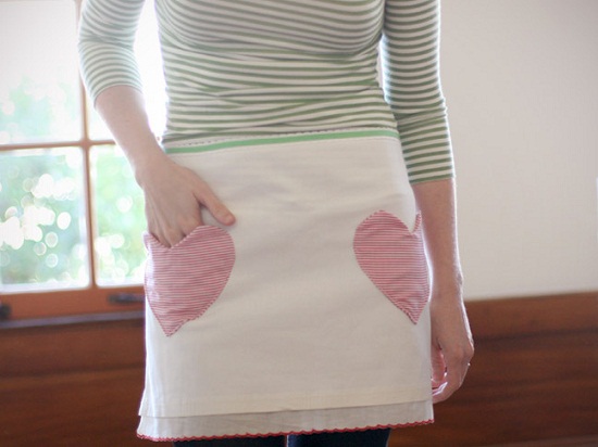 Valentine's Day apron