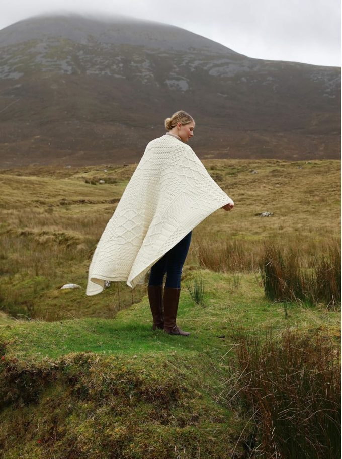 Aran Woollen Mills Patchwork Blanket