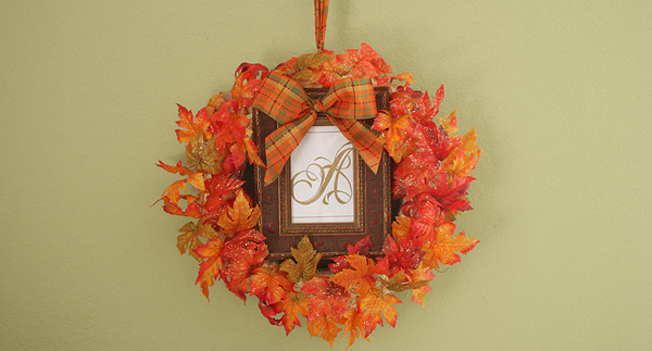DIY "It's Still Autumn" Monogram Wreath Craft