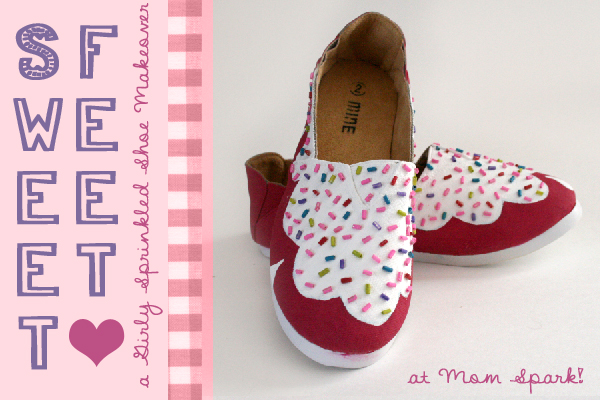 DIY Shoe Makeover: Sweet Cupcake-Inspired Girls Shoes