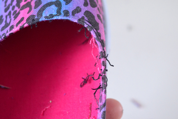 DIY Shoe Makeover: Tennies to Laced Up Flats