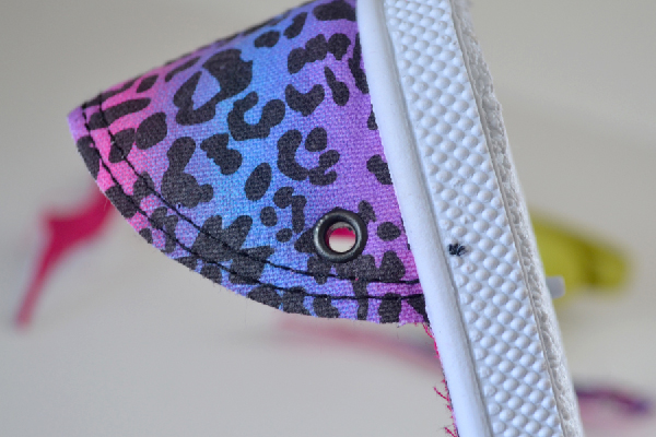 DIY Shoe Makeover: Tennies to Laced Up Flats