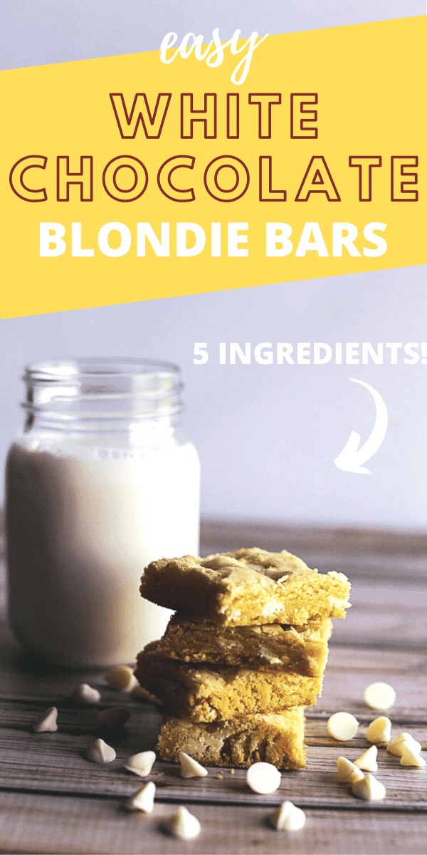 Easy White Chocolate Blondies Recipe