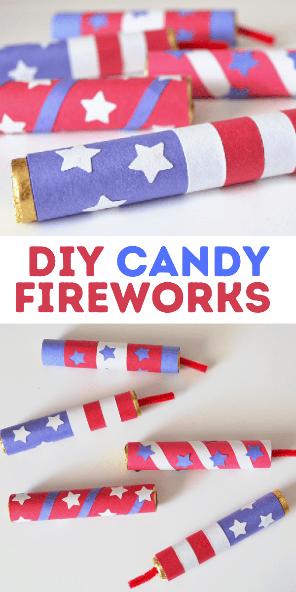 DIY Patriotic Candy Firecrackers