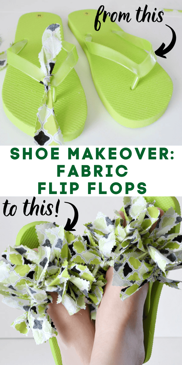 DIY Shoe Makeover: Fantastic Fabric Flip Flops