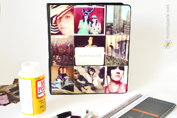 DIY Mod Podge Instagram Binders Tutorial