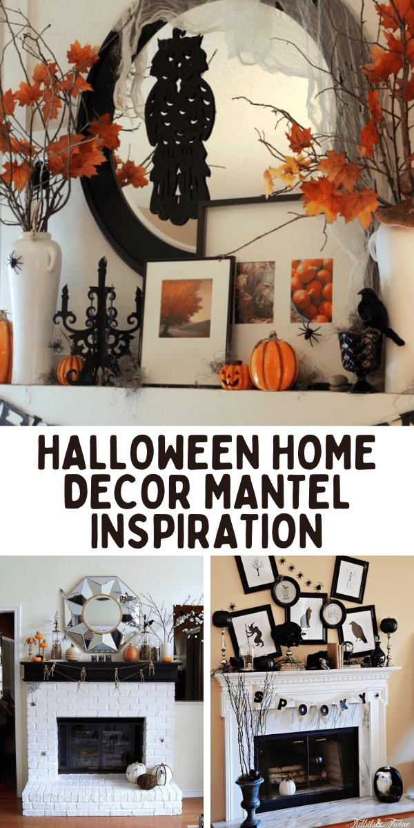 Halloween Home Decor Mantel Inspiration