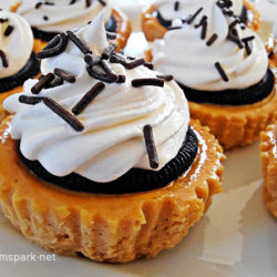 Pumpkin and Oreo Mini Cheesecakes Recipe